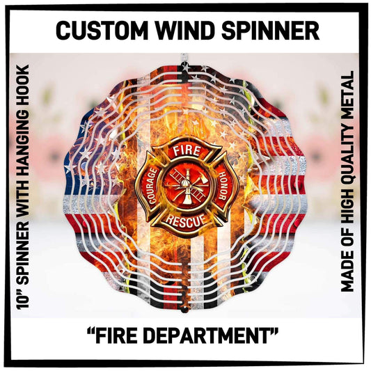 Fire Department Wind Spinner