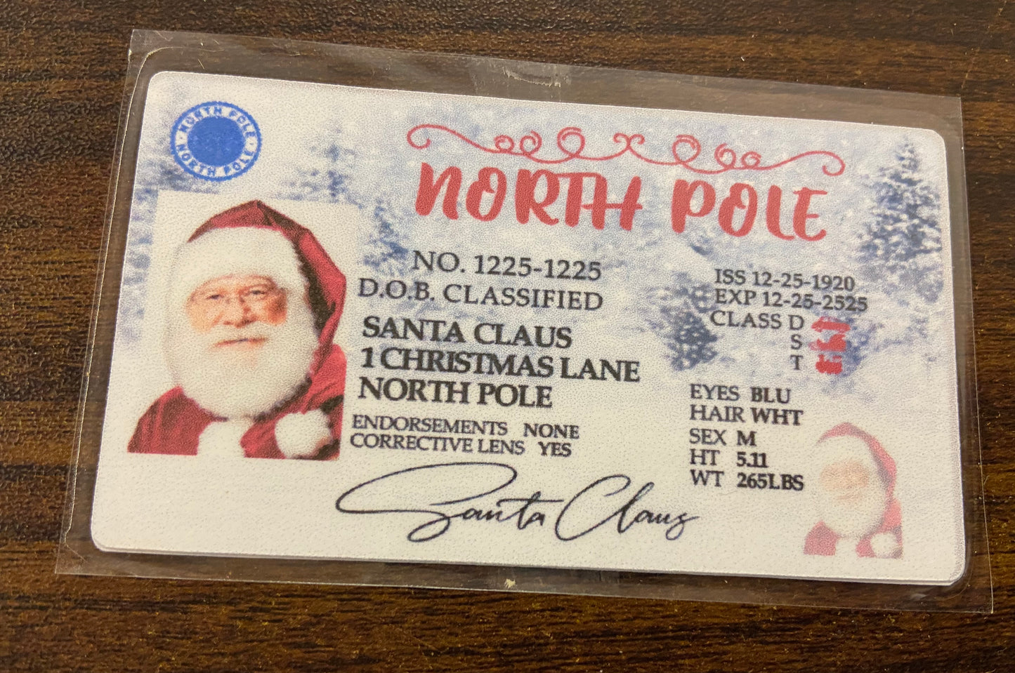Santa’s Drivers License